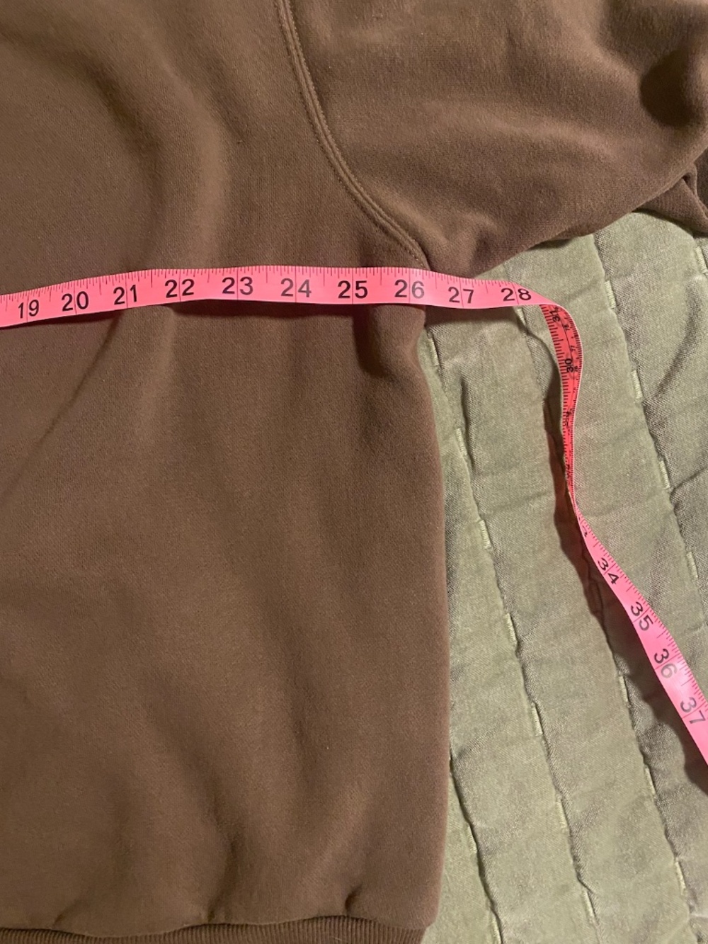 Abercrombie & Fitch Soft A&F Brown Fleece Crewneck - Picture 4 of 5